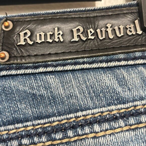 Rock Revival Sora Boot Jeans Women's Sz 30** Blue Stretch The Buckle Jeans - Picture 3 of 12
